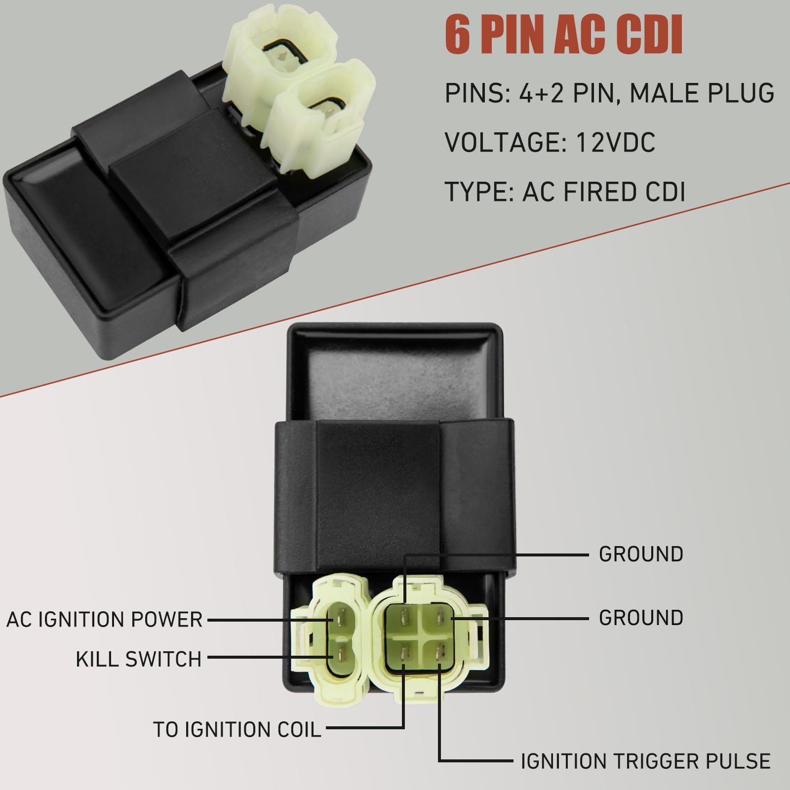 HOOTO multifunction ATV switch with ignition keys for convenient control and waterproof protection