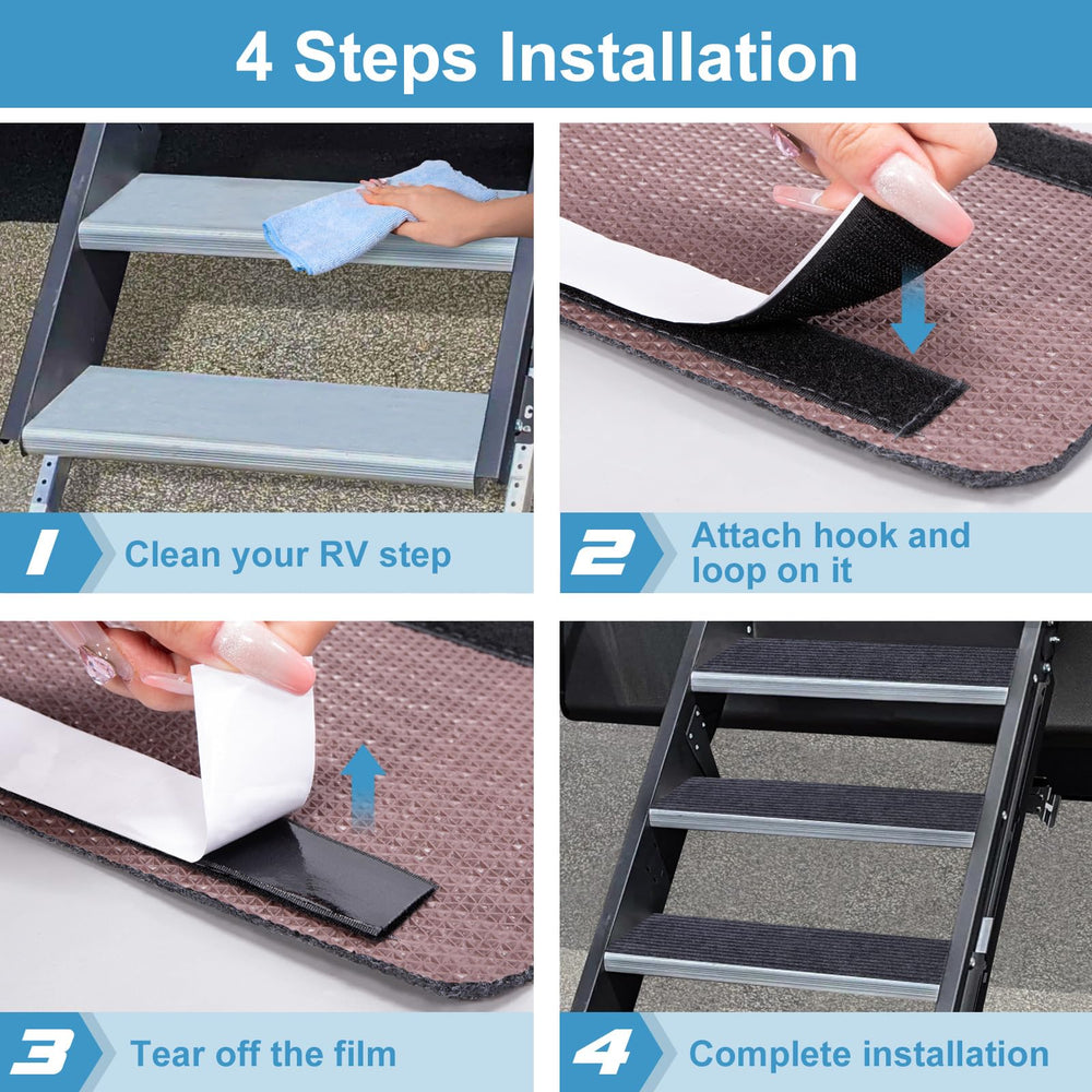 HOPEVIVA lifestyle campsite entry showing safer, cleaner RV step access