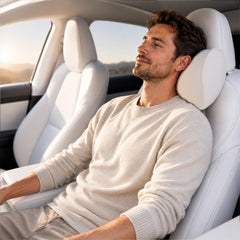 HOPON front view headrest pillow showing compact ergonomic shape and clean finish