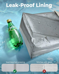 HORJONES mesh pockets holding phone and wipes for quick organized access