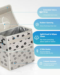 HORJONES open lid with leakproof lining demonstrating spill protection and easy cleaning