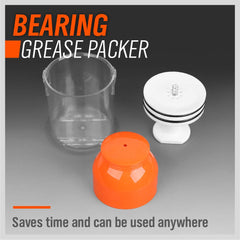 HORUSDY packed bearing with fresh grease visible demonstrating clean repacking benefit