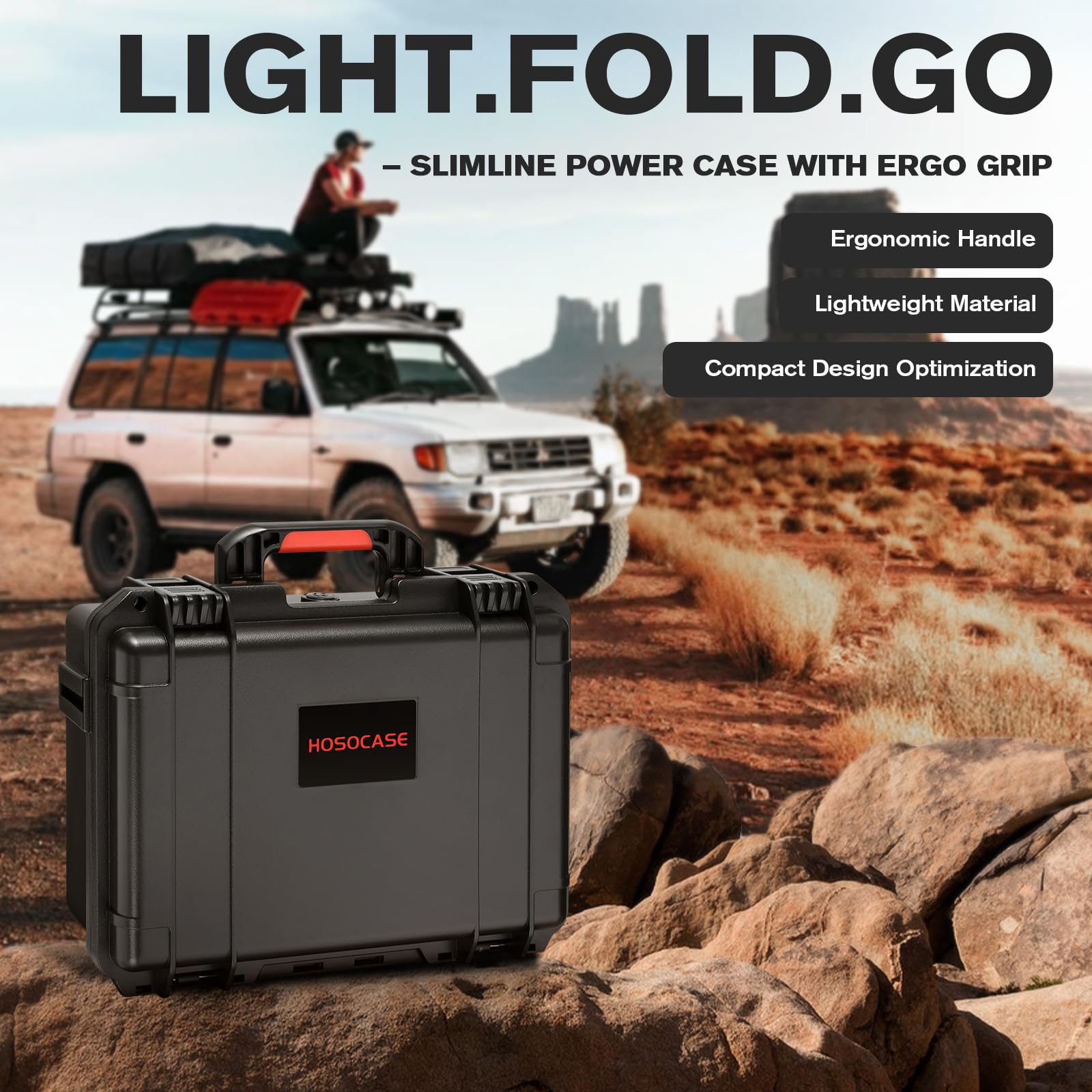 HOSOCASE hidden document compartment storing manuals and small essentials