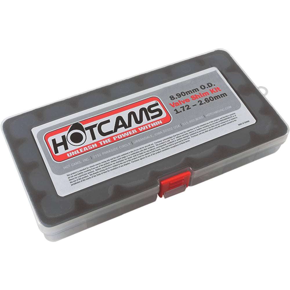 Hot Cams front packaging showing complete shim kit and model coverage benefit