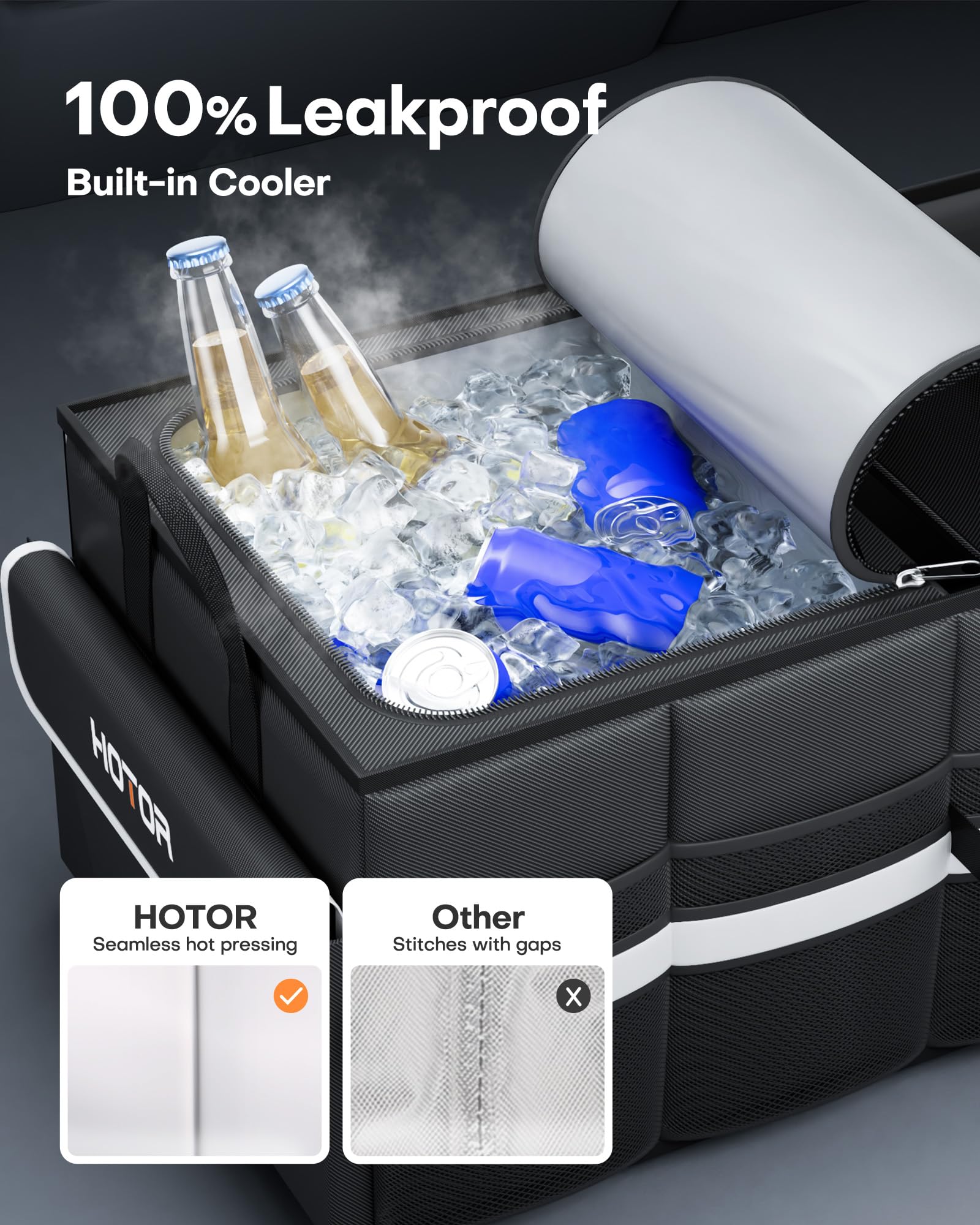 HOTOR reinforced handle close-up for secure carrying and durability
