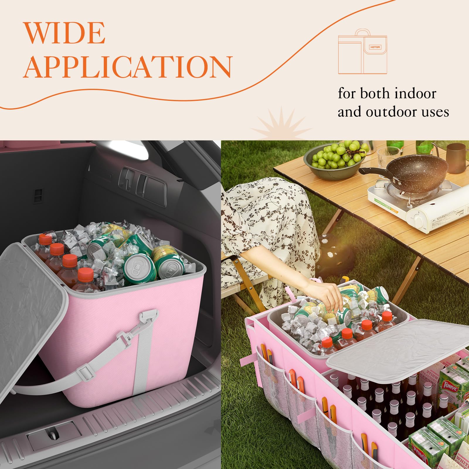 HOTOR folded compact storage mode saving trunk space when not in use