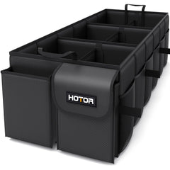 HOTOR front view open showing six compartments for tidy storage and quick access