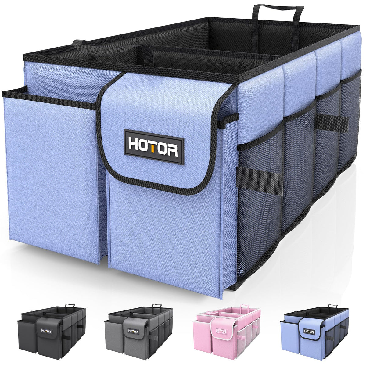 HOTOR front view showing full compartments and organized cargo benefit