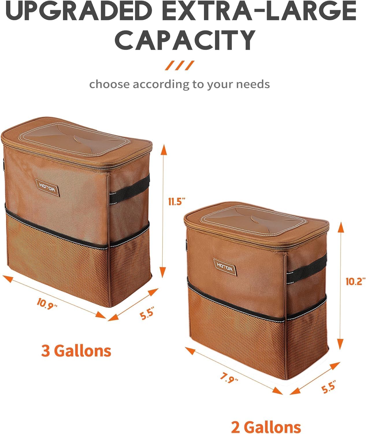 HOTOR placed on center console area in car keeping cabin tidy and within reach