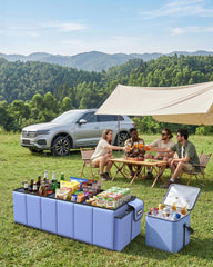 HOTOR in-car lifestyle trunk setup demonstrating tidy storage and access