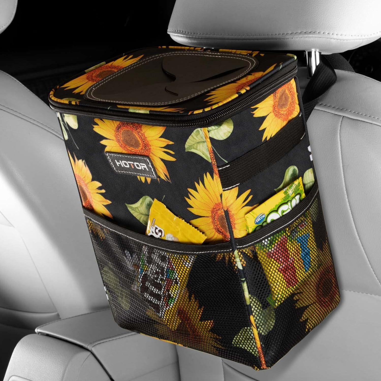 HOTOR sunflower front view showing leakproof lining and easy access