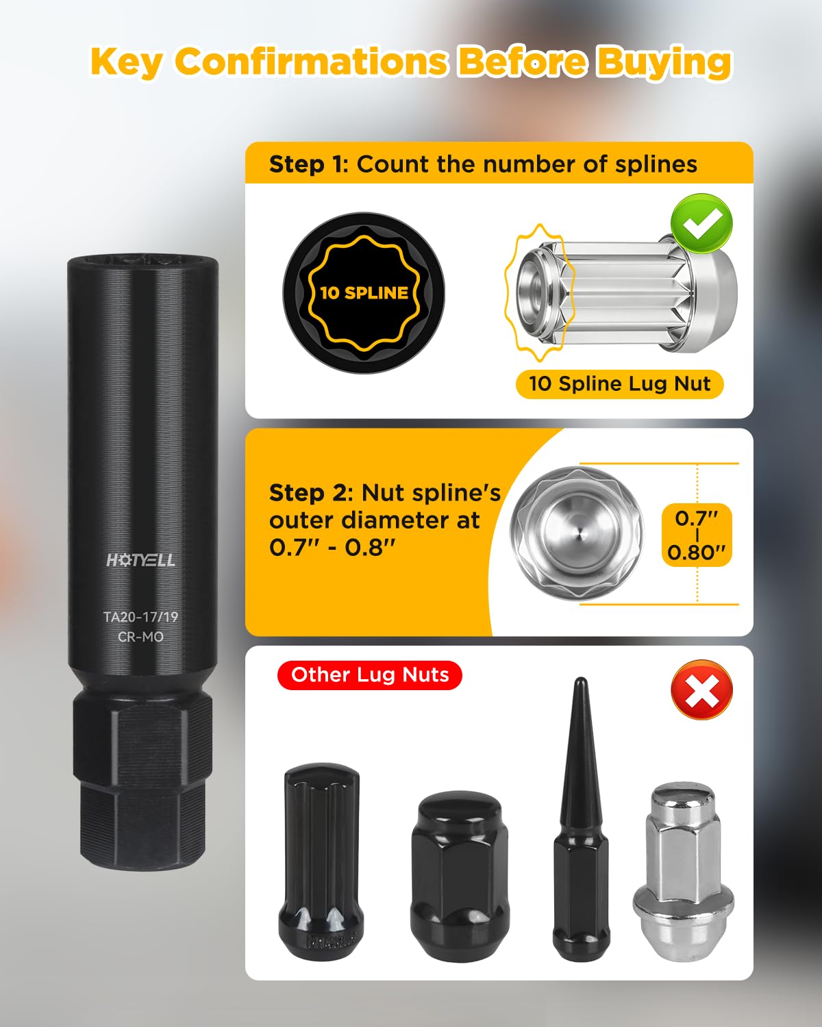 HOTYELL dual-hex driver with multiple wrenches for fast swap and torque control