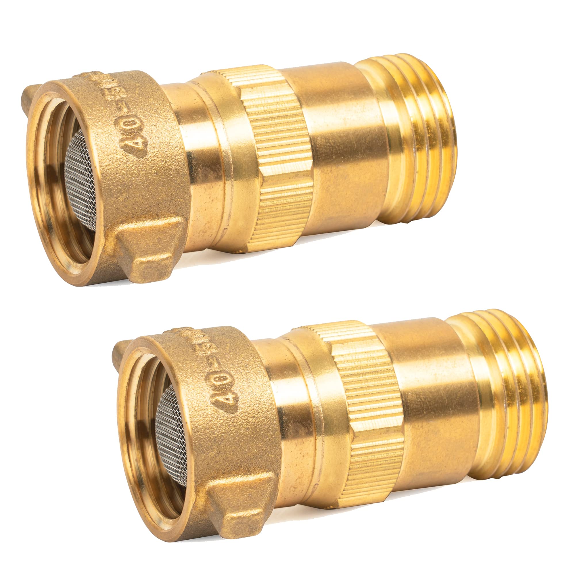 Hourleey front view brass regulator showing robust body and easy hookup benefit