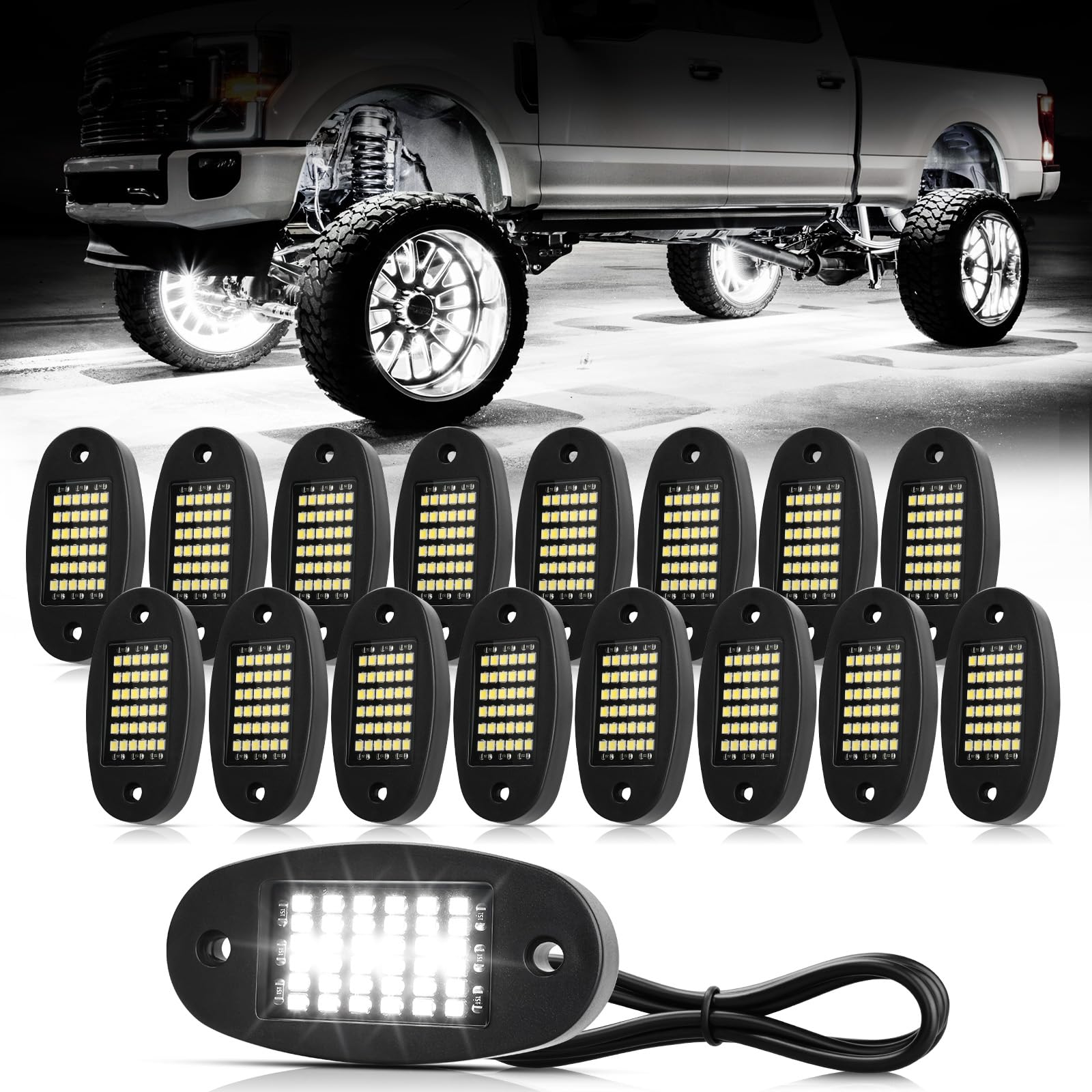 Hovano front packaging showing full 16‑pod kit and included accessories for quick install