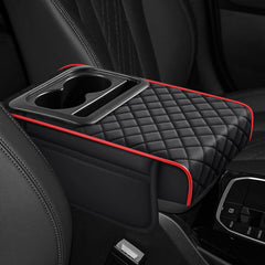 Hovom front view of armrest cover showing neat fit and added comfort