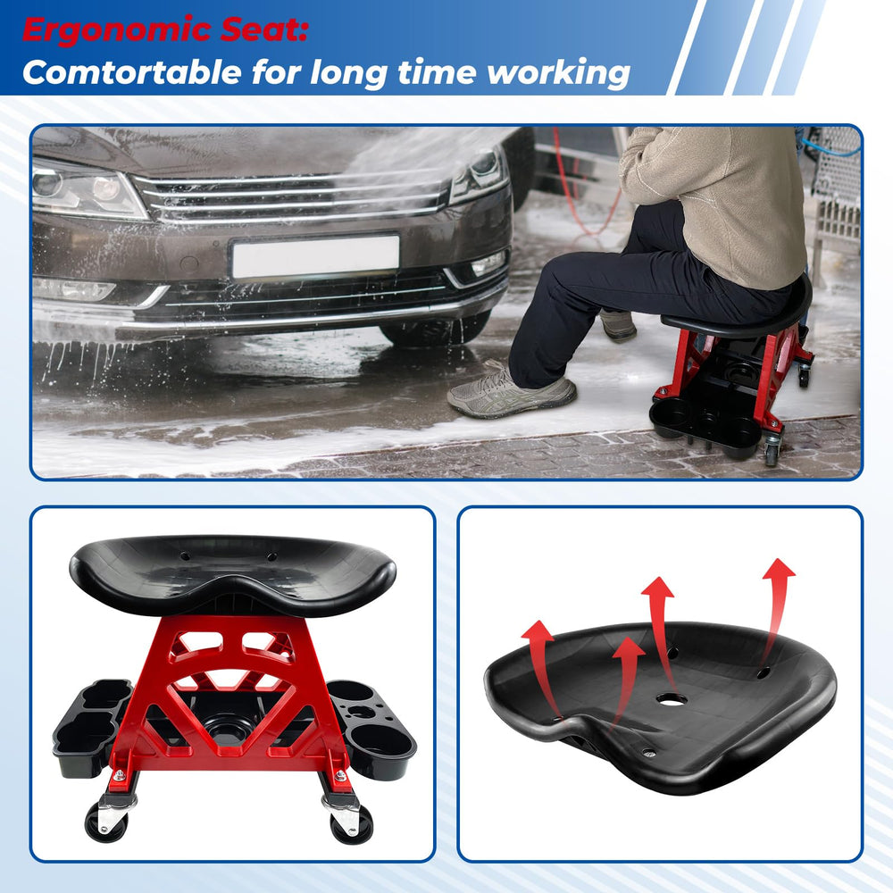 HOXWELL detail of 2.5-inch swivel castors for smooth 360-degree rolling