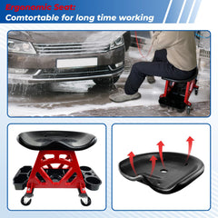 HOXWELL detail of 2.5-inch swivel castors for smooth 360-degree rolling