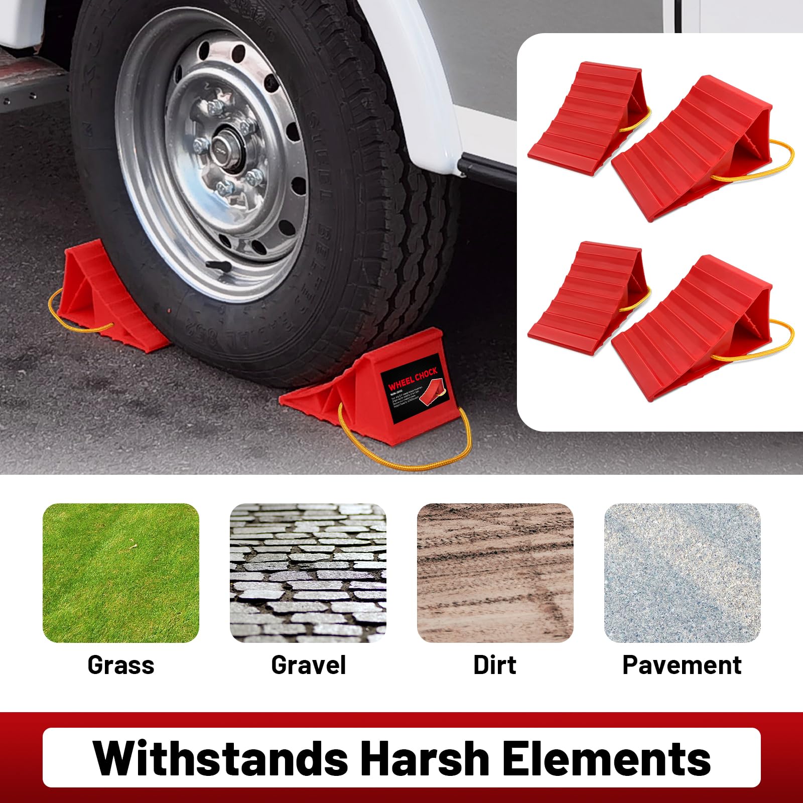 HOXWELL chocks stacked for compact storage saving cargo space