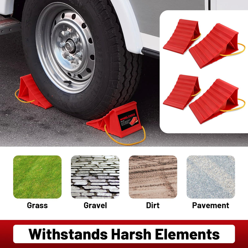 HOXWELL chocks stacked for compact storage saving cargo space