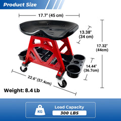 HOXWELL close-up of under-seat tool tray for organized storage