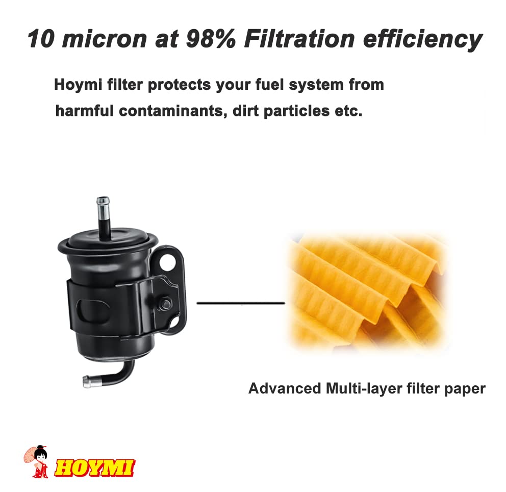 HOYMI 5/16-inch inlet and outlet ports for straightforward fuel hose connection