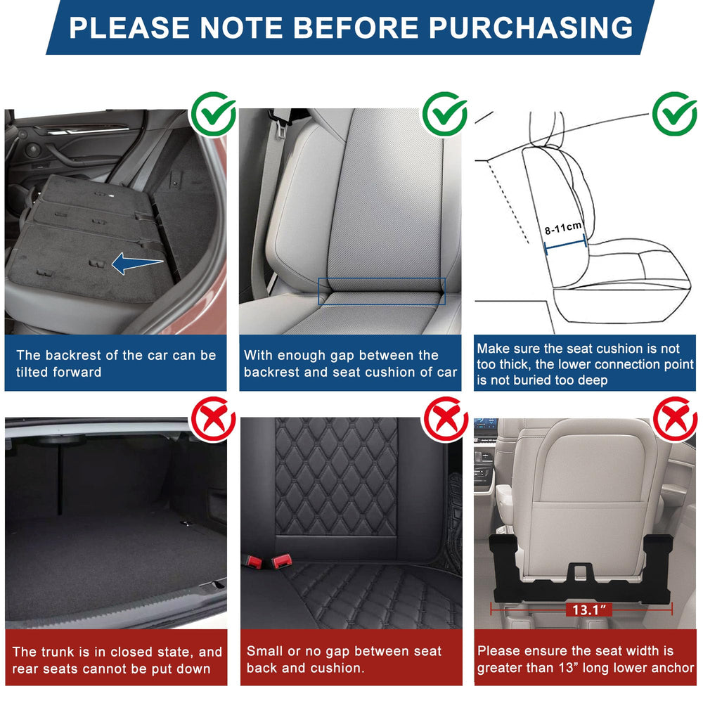 HOZHEM aligning with ISOFIX point for accurate, reliable mounting