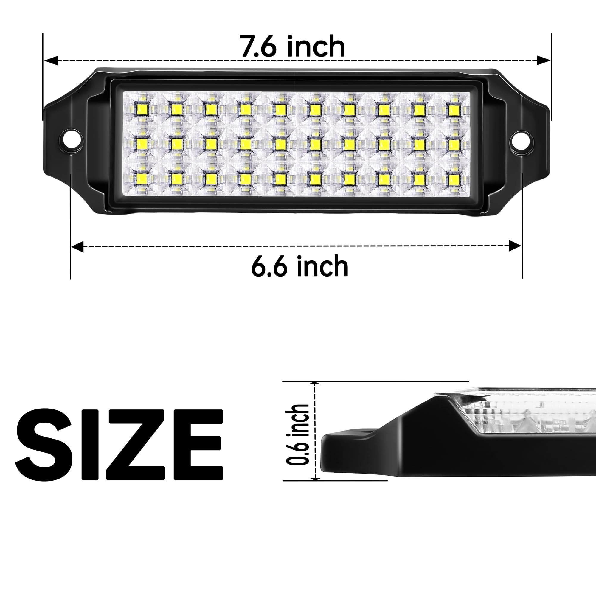 HOZILIFE truck reversing at night with pods illuminating close-range area