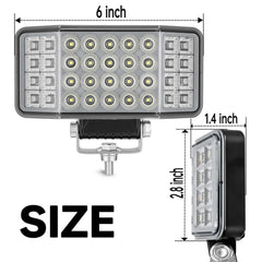 HOZILIFE side angle beam showing 270° flood coverage lighting a ditch