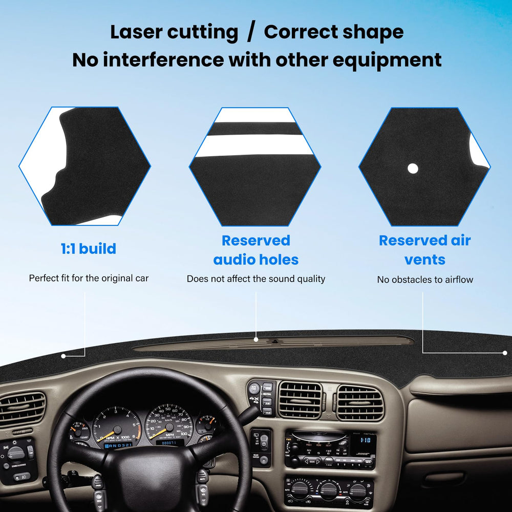 HPEVA dash cover in sunlight reducing glare and UV exposure