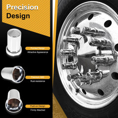 HQALTY close-up of bullet tip chrome finish highlighting stylish look and rust resistance