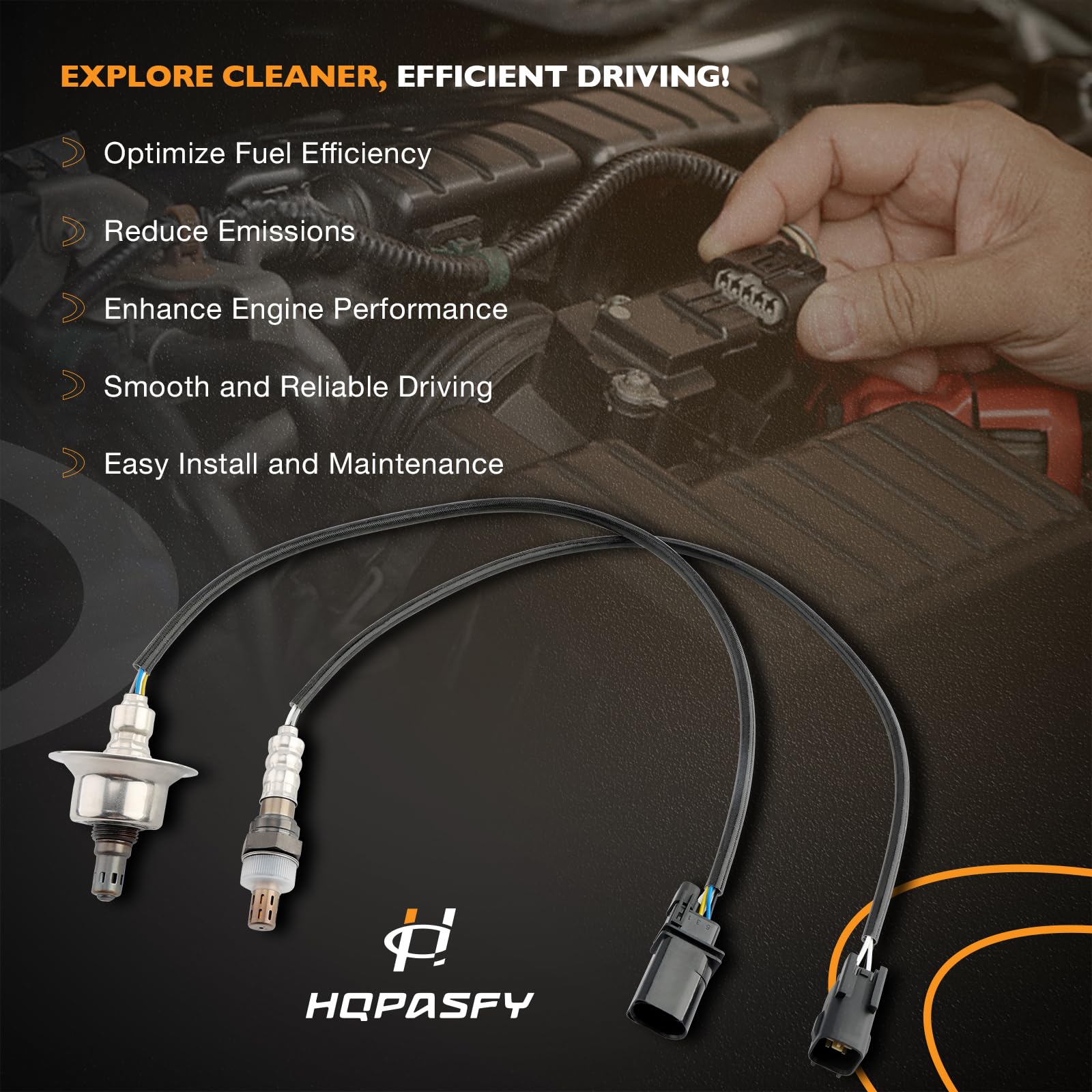HQPASFY sensors staged with Hyundai Tucson showing compatibility and simplified replacement benefit