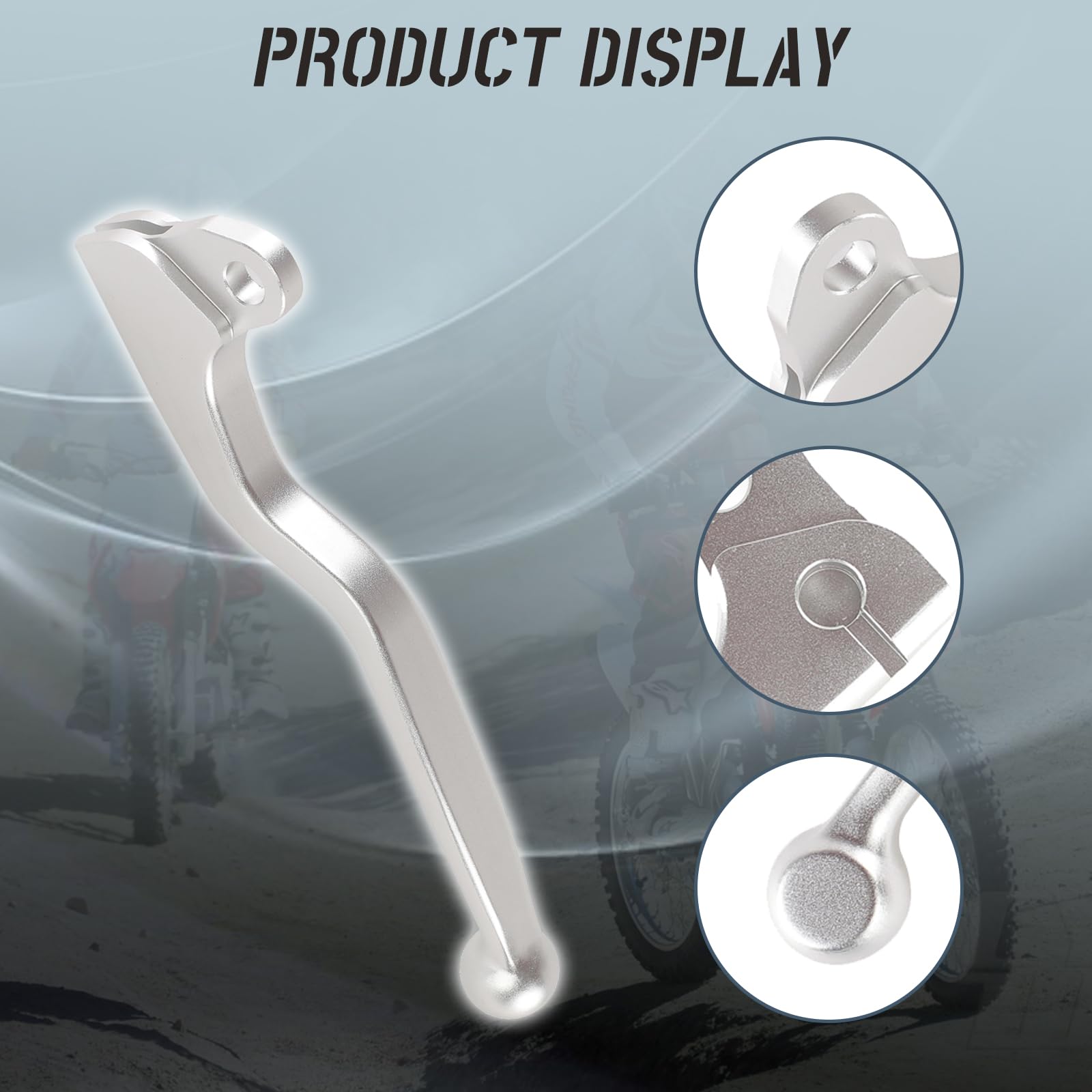HQPARRTS lever installed on handlebars showing ready-to-ride benefit