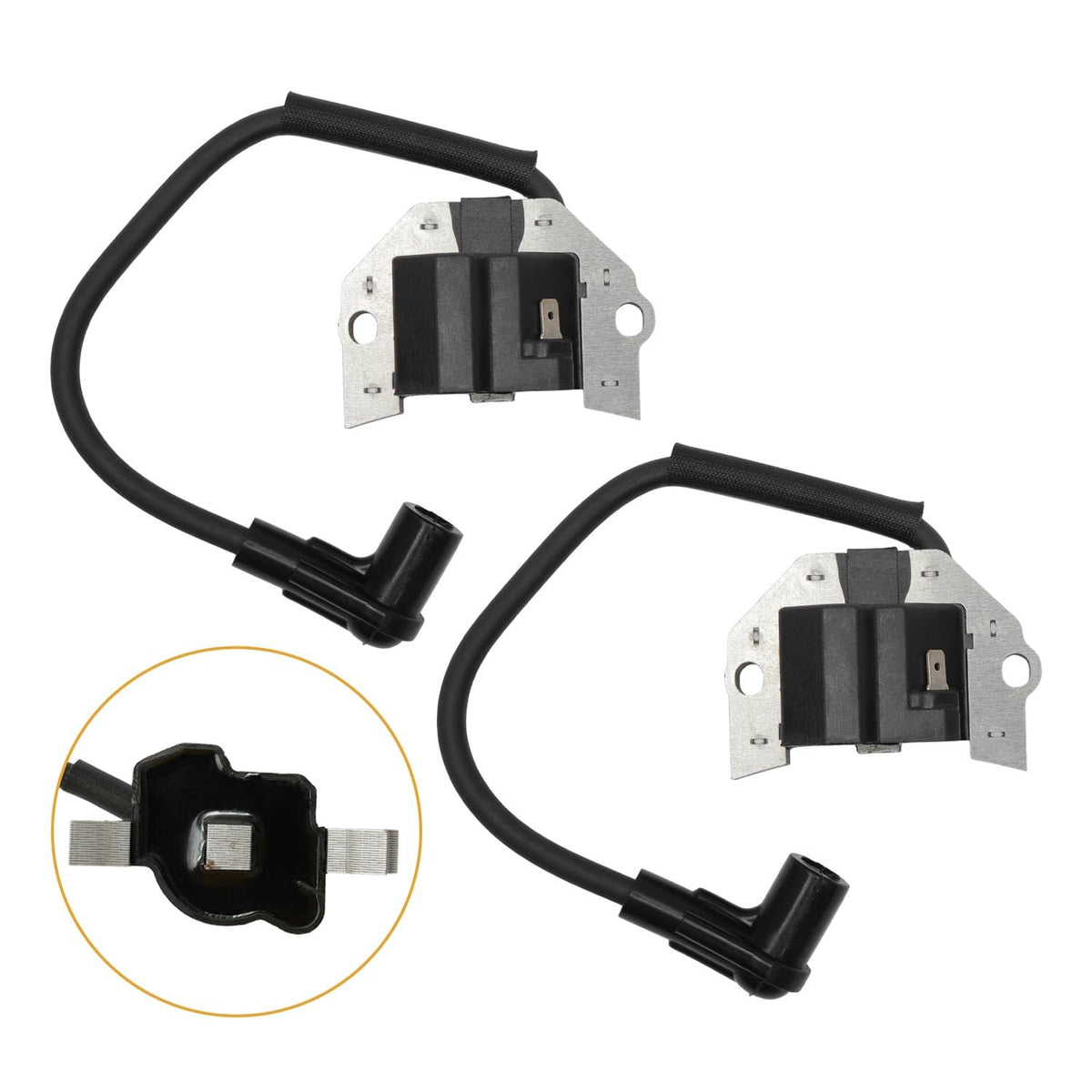 HQPASFY ignition coil front view showing mounting points for easy replacement