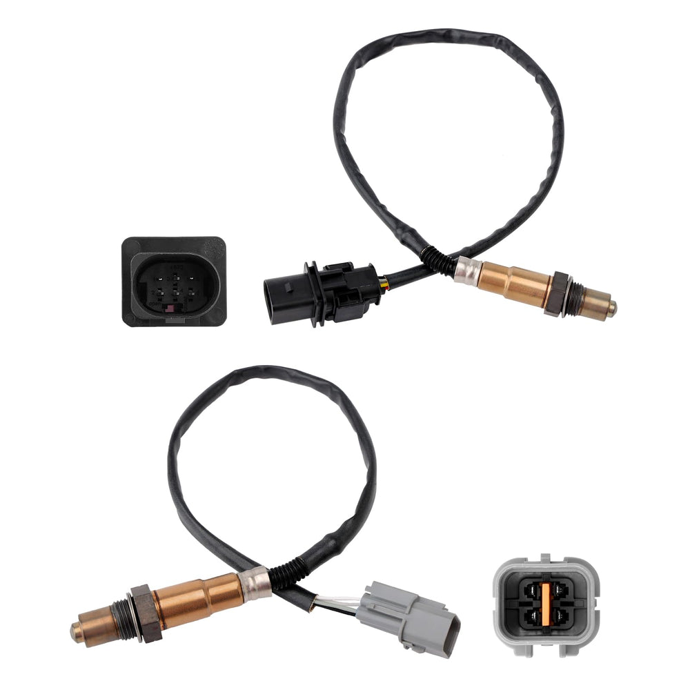 HQPASFY front view of O2 sensor pair showing fitment and durable housing benefit