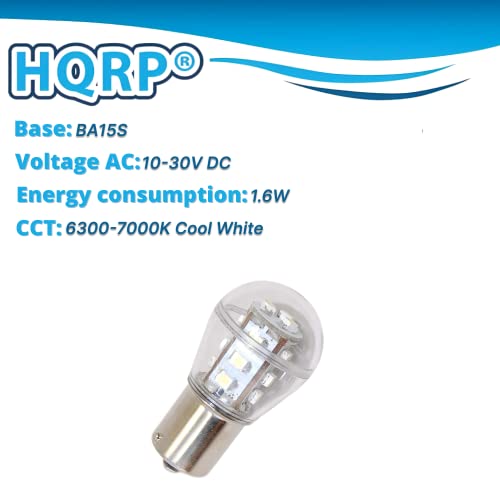 HQRP clear view of BA15S bayonet base for easy plug-and-play