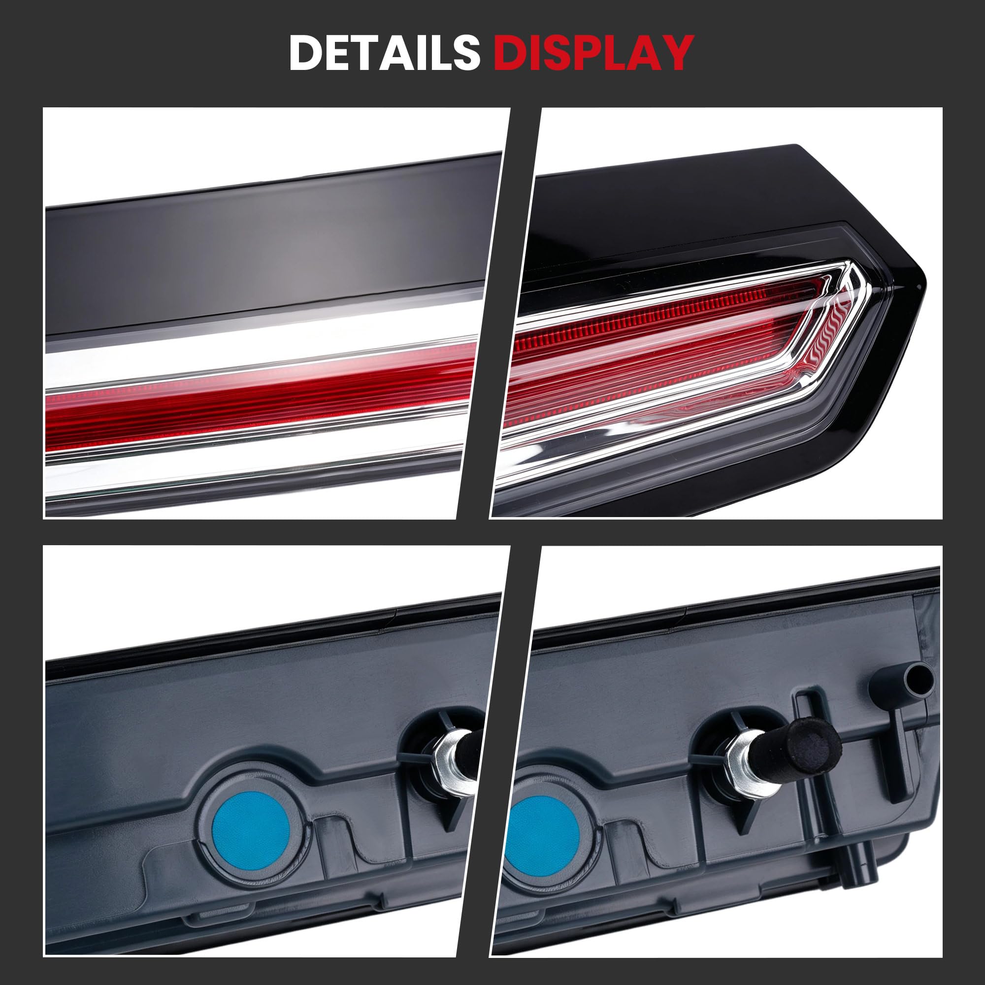 HRepair brake light next to ruler showing compact size and exact fitment
