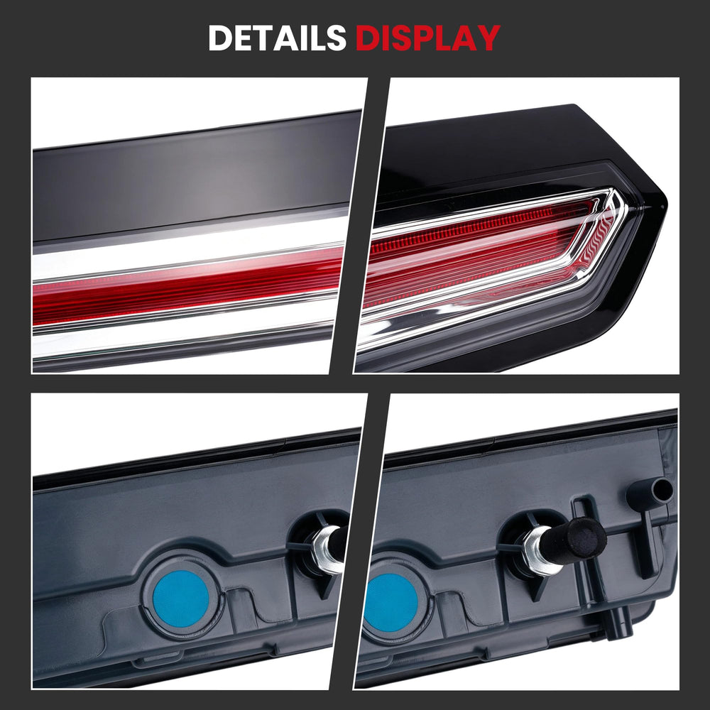 HRepair brake light next to ruler showing compact size and exact fitment