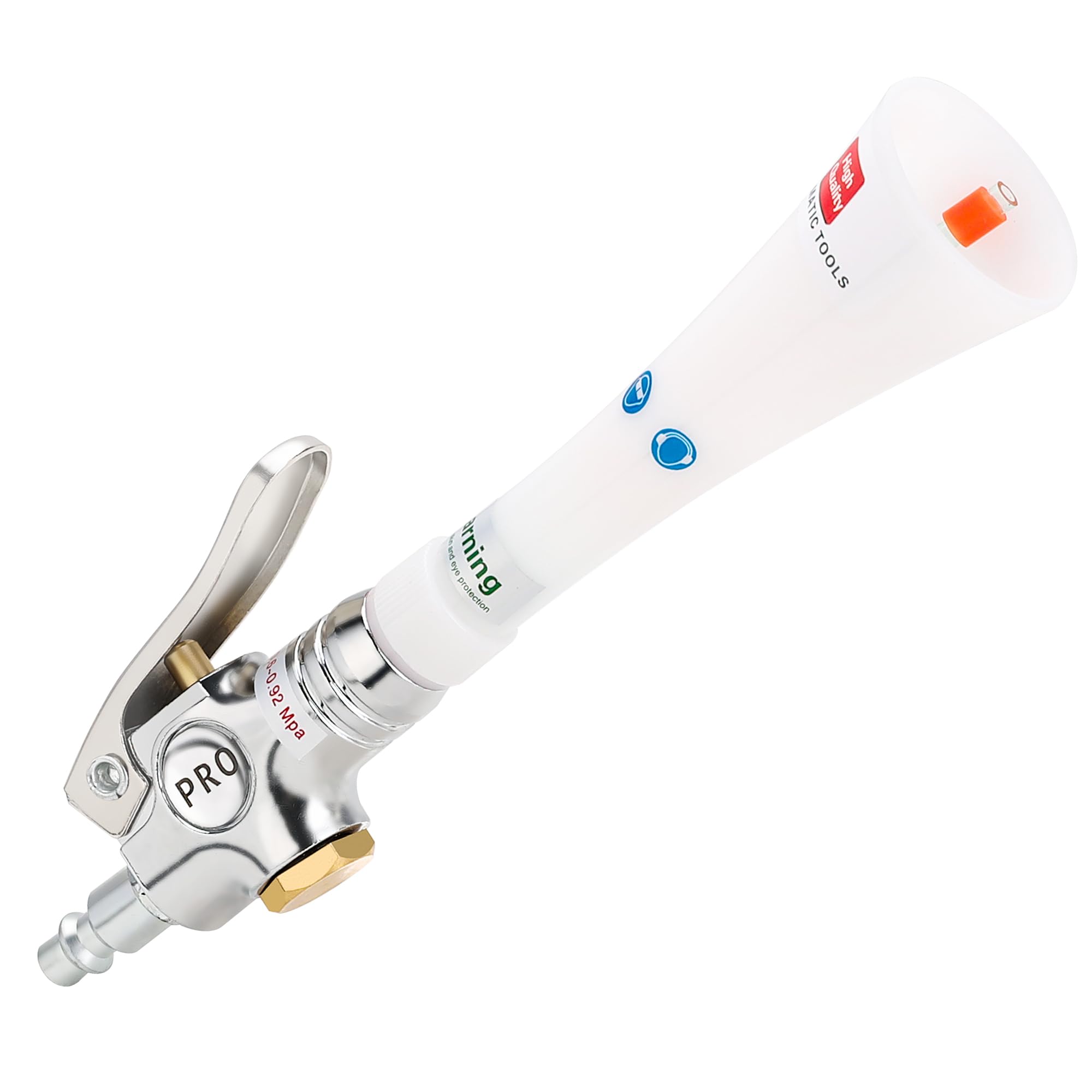 Hromee front view showing ergonomic aluminium body and durable handling benefit