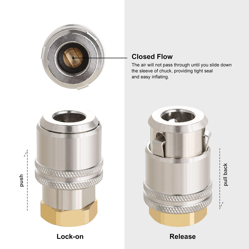 Hromee solid brass top nut detail showing 1/4" FNPT connection and reliable corrosion protection