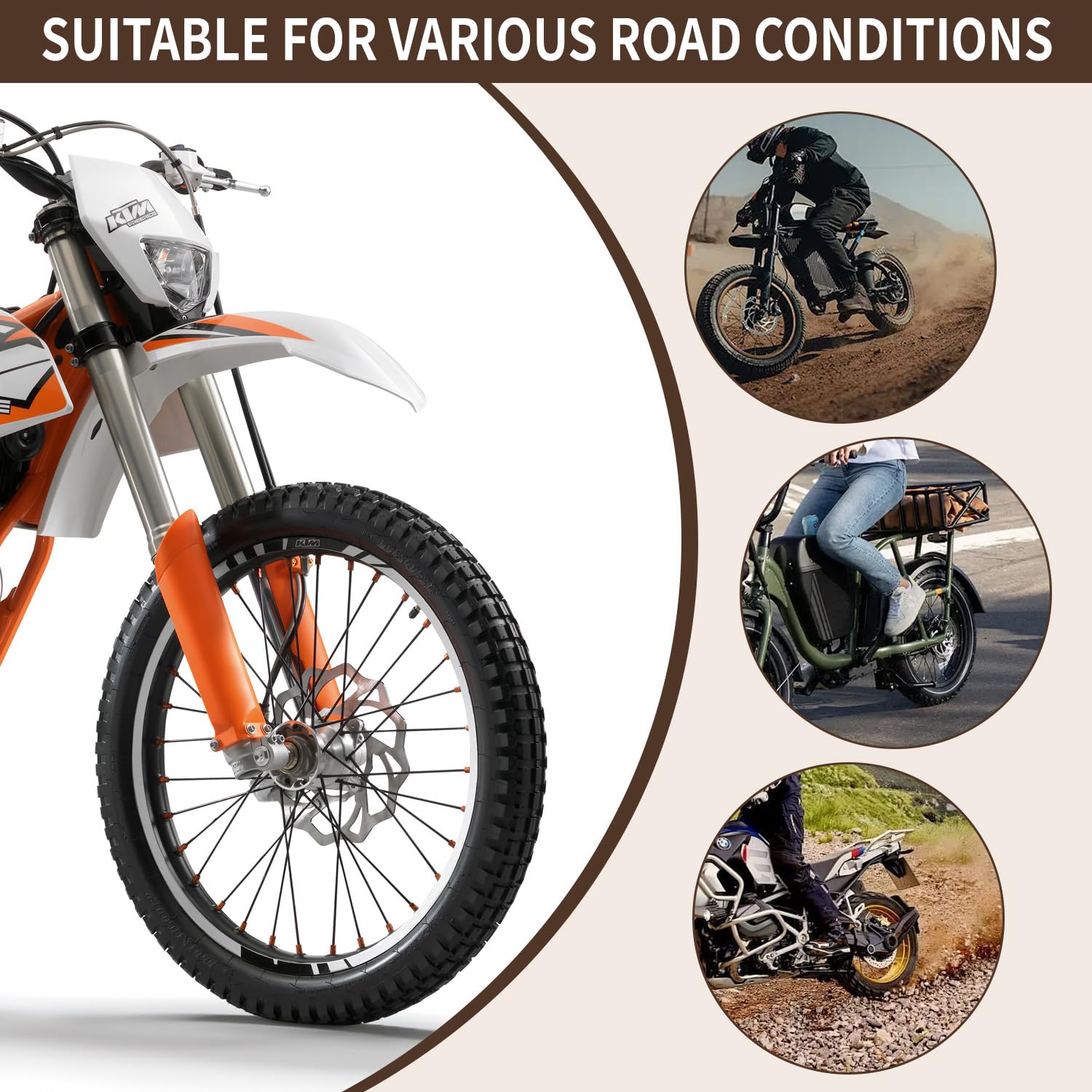 Hromra inner tube on off-road bike illustrating reliable performance and confidence