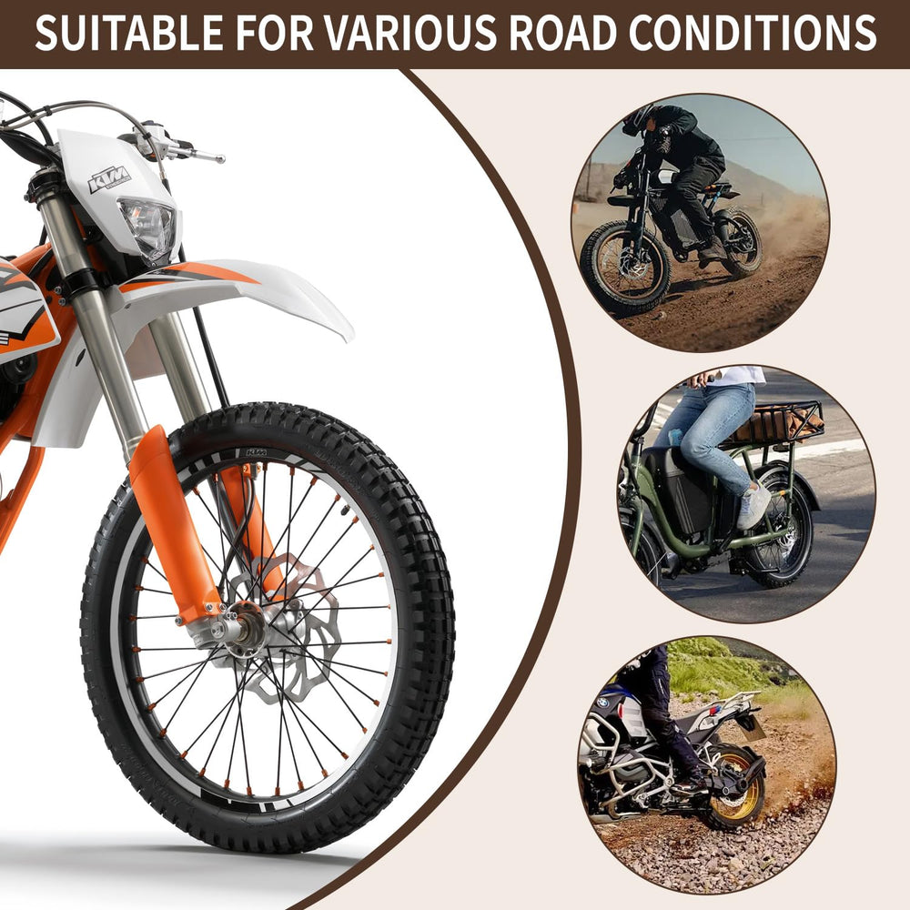 Hromra inner tube on off-road bike illustrating reliable performance and confidence