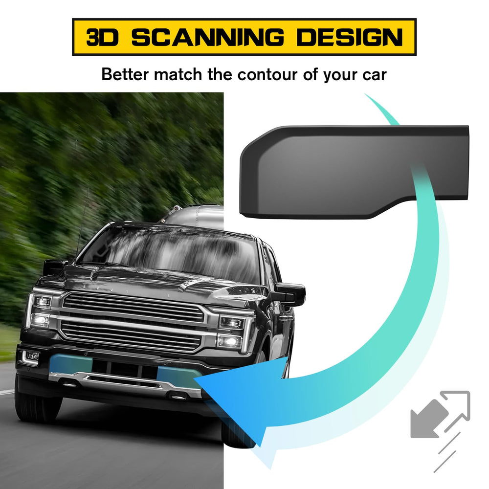 HSUTVXPRO driver-side bumper guard installed providing front protection