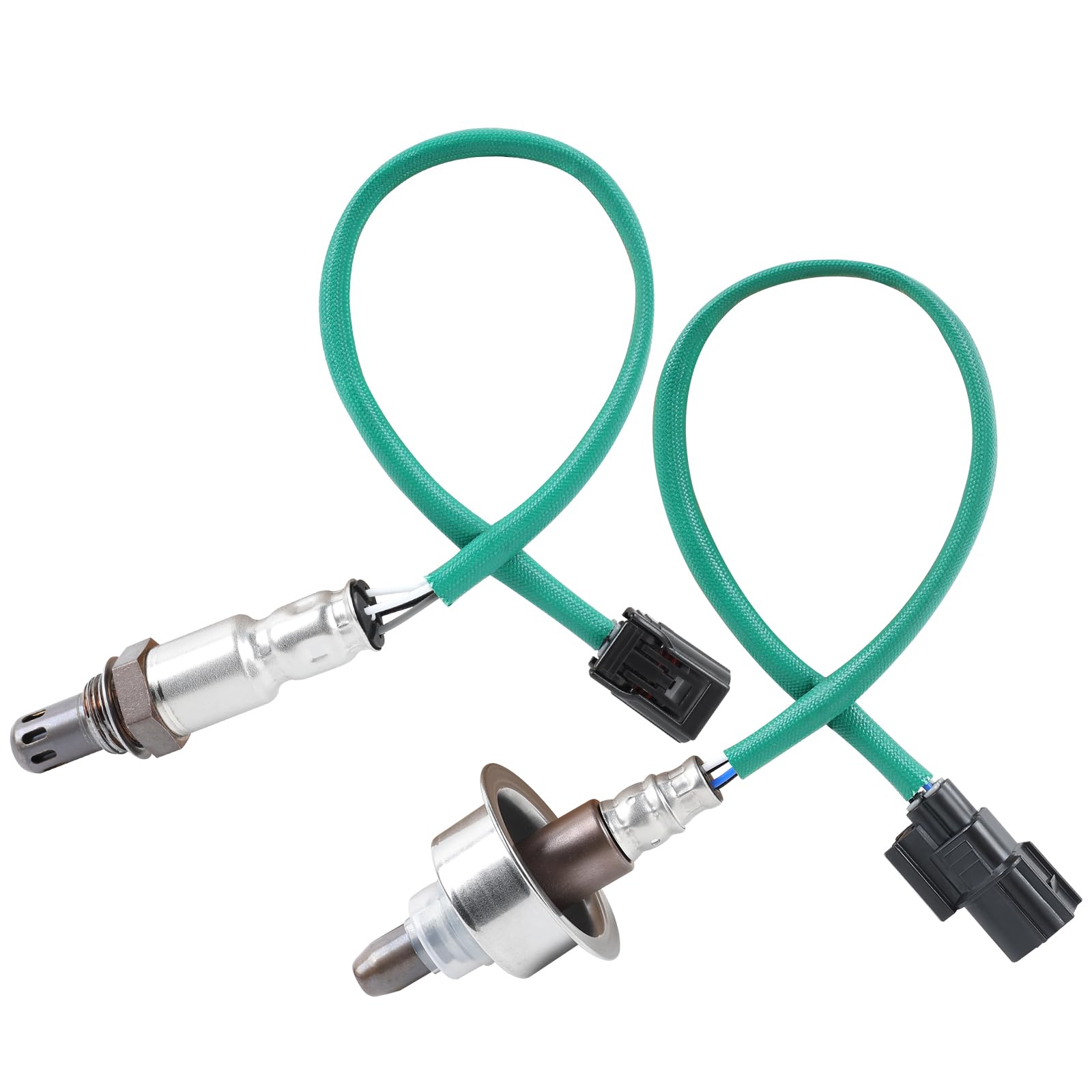 HTMXJA front packaging showing two oxygen sensors and benefits of OEM fit
