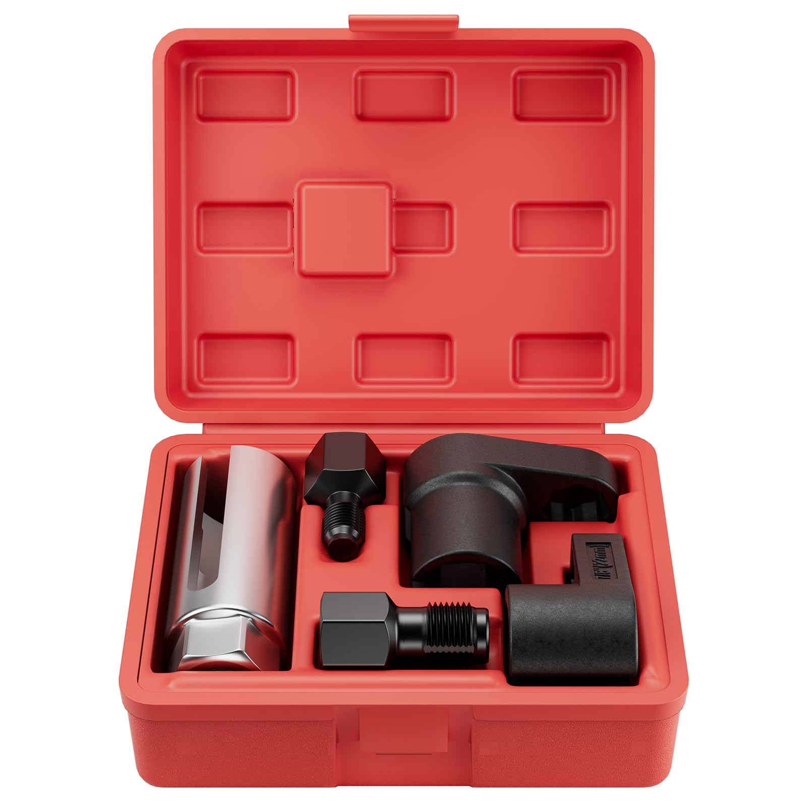 HTOMT front packaging closed with compact case for easy transport
