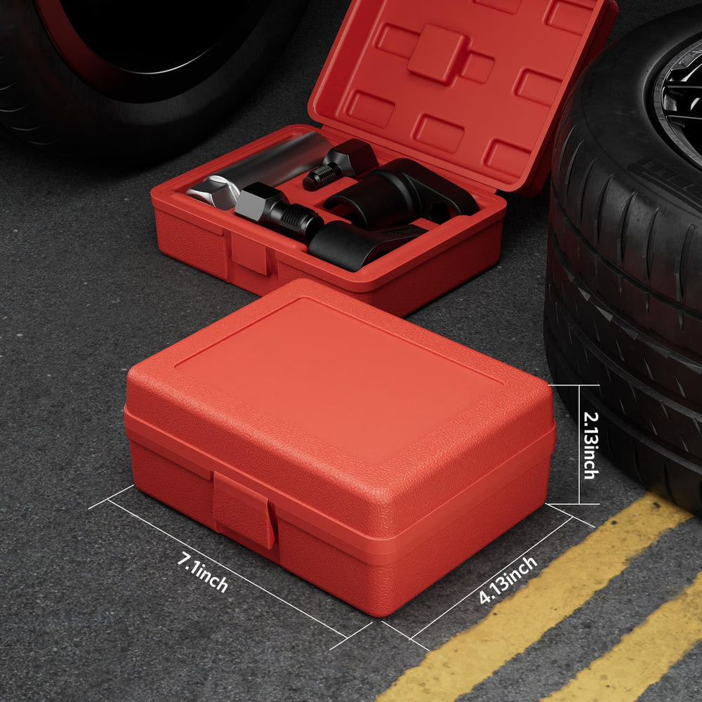 HTOMT kit in use under hood to reach recessed oxygen sensor safely