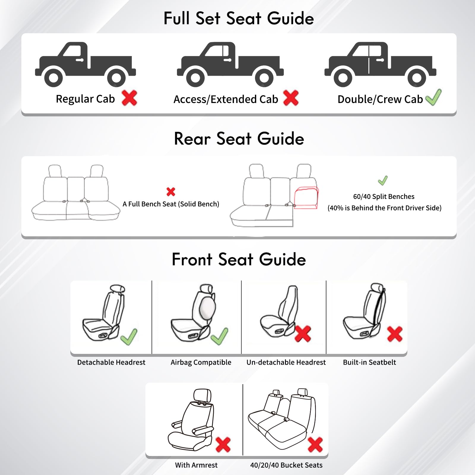Huidasource 60/40 rear split demonstrated for independent folding and usability