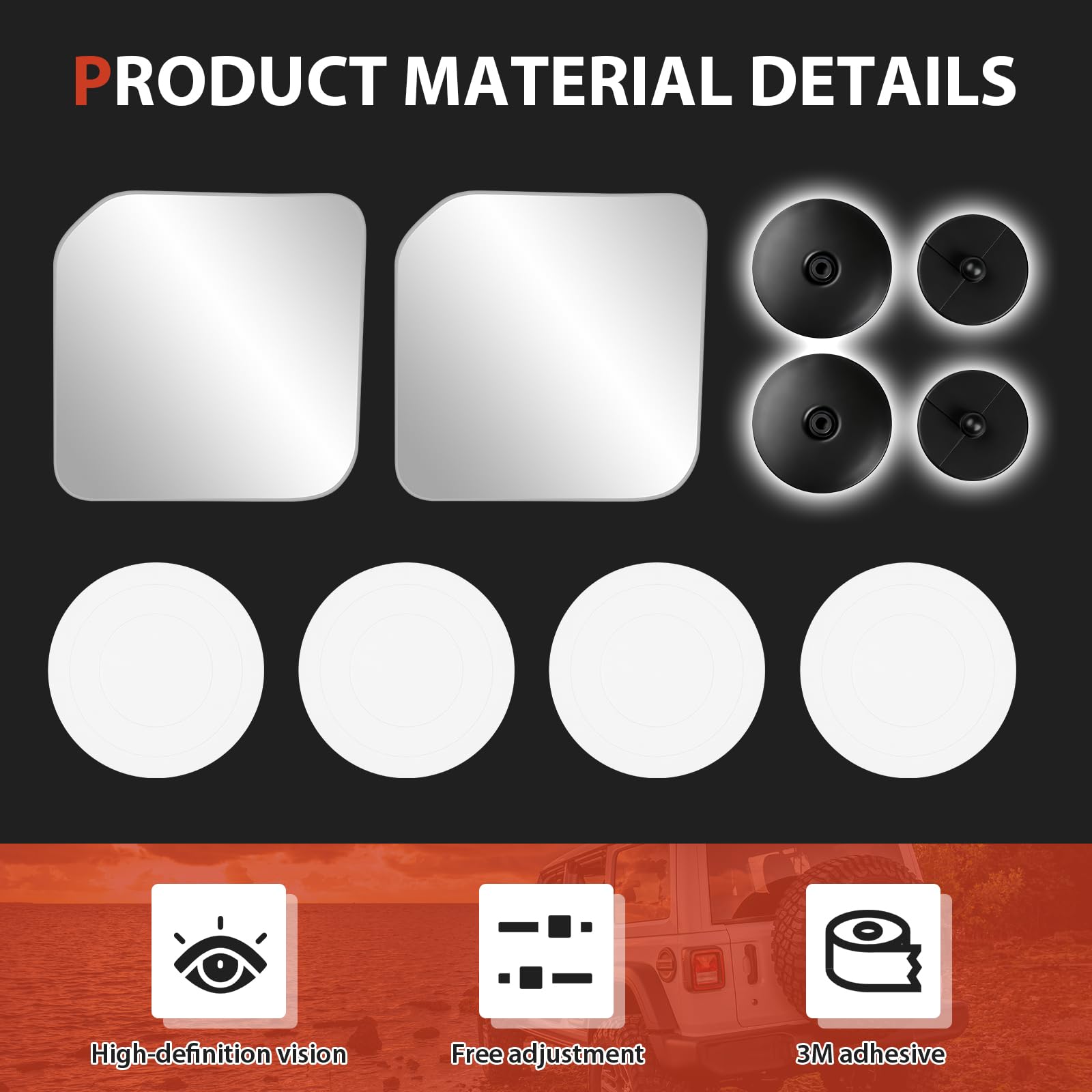 Huidnnas ABS housing and adhesive backing for secure attachment