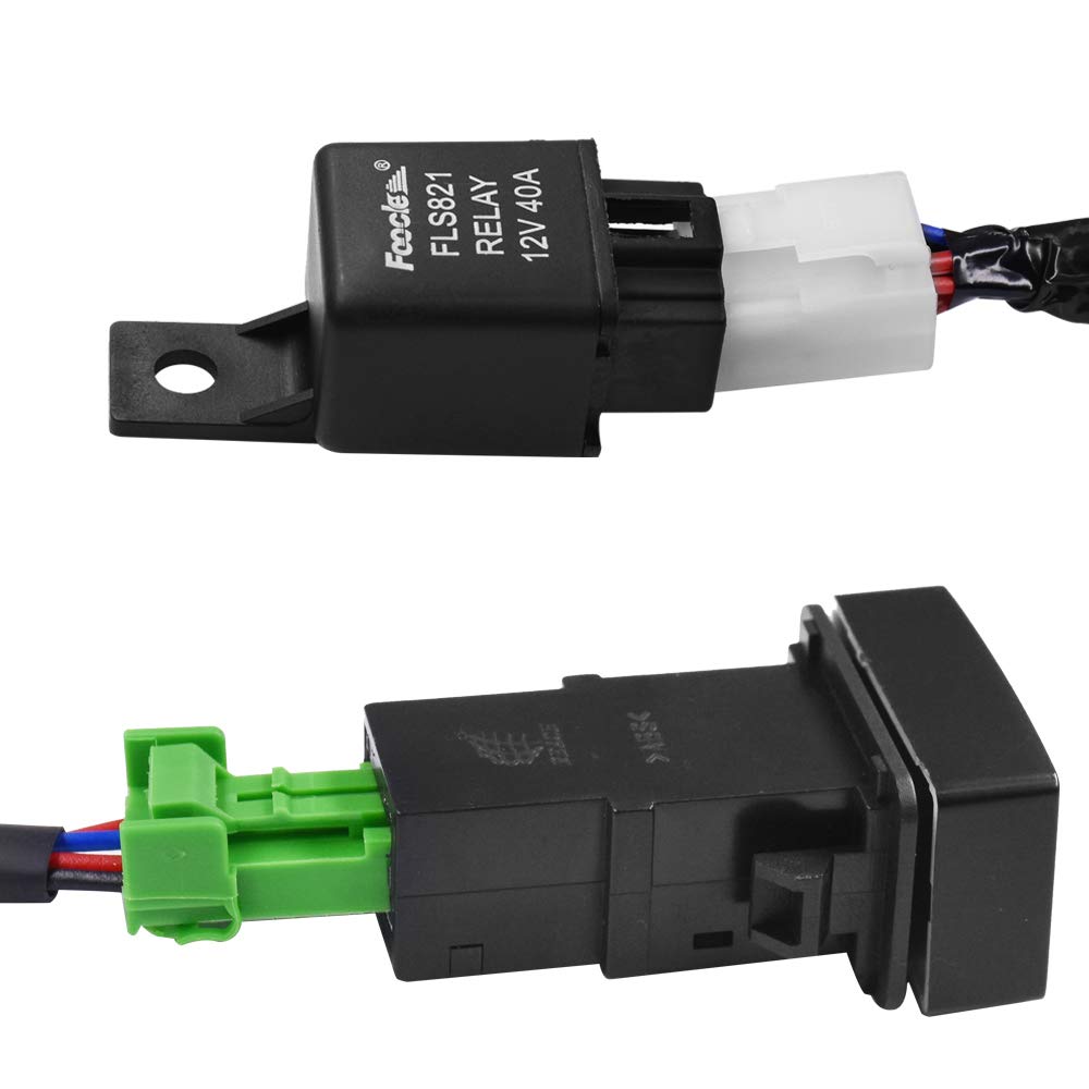HUIQIAODS H11 881 H9 adapter plugs top view ensuring correct bulb compatibility