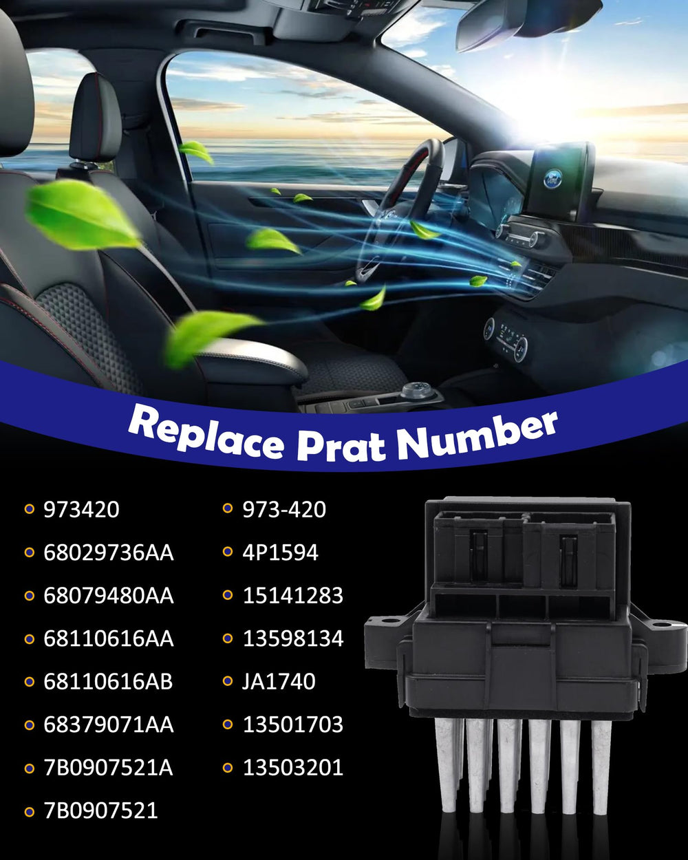 Humoony side label with replace numbers for easy part identification benefit