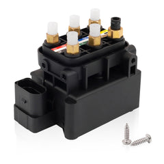 Humoony valve block front view showing ports and mounting for easy replacement